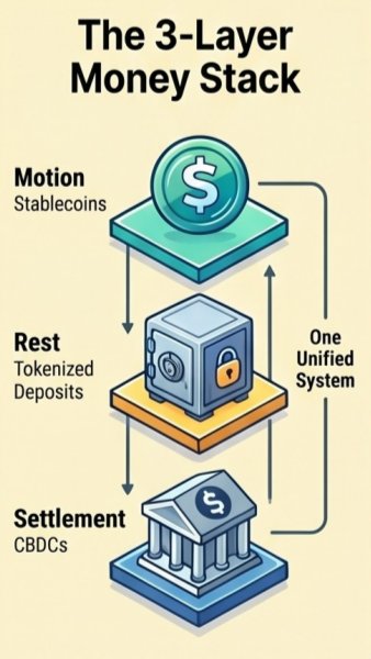 The New Money Stack: Stablecoins, Tokenized Deposits, and CBDCs - Kryptomindz Blog